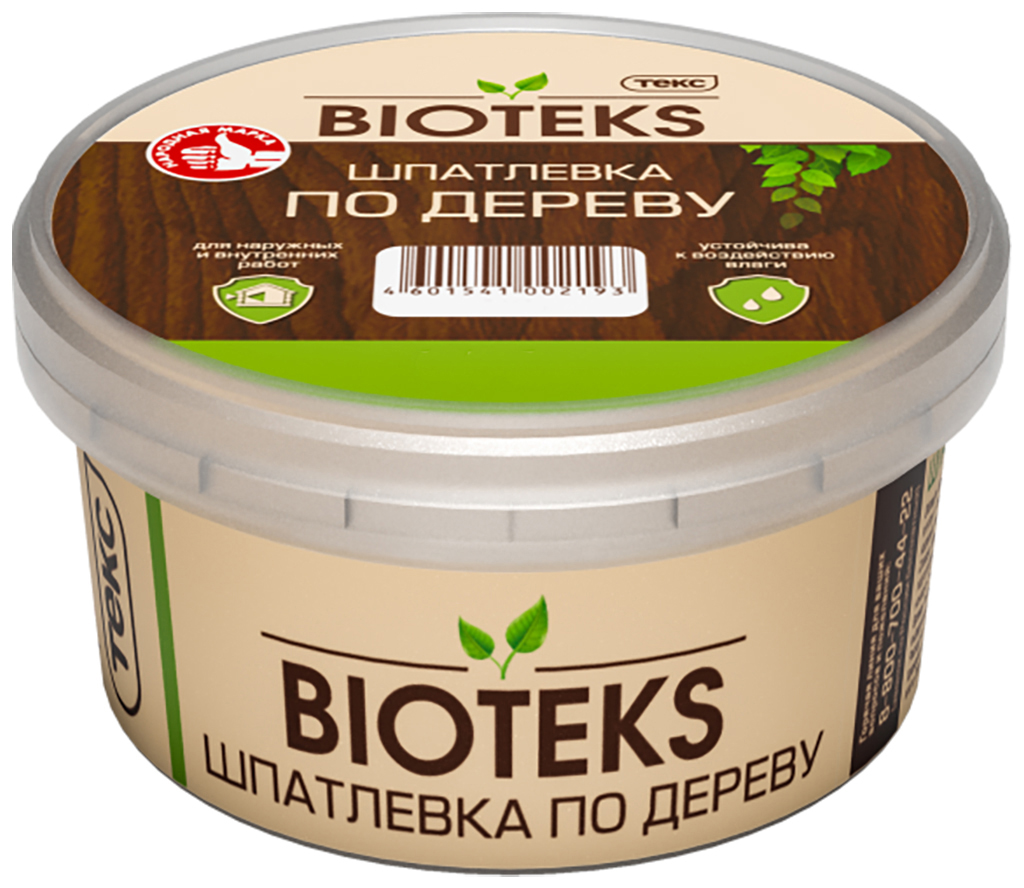 Шпатлёвка по дереву Bioteks Профи белая 0,25 кг