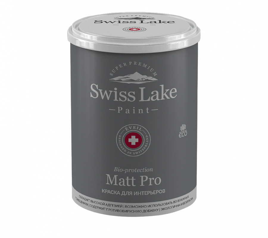 Краска интерьерная Swiss Lake Matt Pro база C 0,4 л