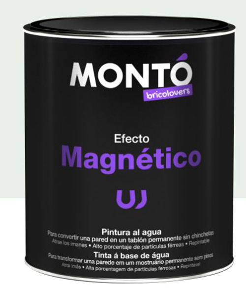 Краска интерьерная Monto Efecto Magnetico с эффектом магнитной доски 0,75 л