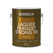 Лак паркетный Komandor Laquer Parquet Strong высокоглянцевый 2,7 л