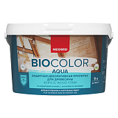 Деревозащитное средство Neomid Bio Color Aqua белый 9 л