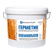 Герметик акриловый Remont plus тёплый шов медовый 10 кг