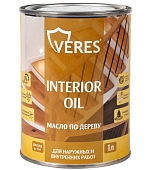 Масло Veres Interior Oil для внутренних и наружных работ тик 1 л