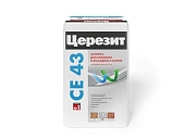 Затирка цементная Церезит CE 43 высокопрочная №49 кирпичный 25 кг