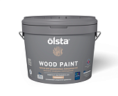 Краска универсальная Olsta Wood Paint по дереву база С 9 л