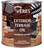 Масло террасное Veres Exterior Terrase Oil для наружных работ бесцветный 3 л