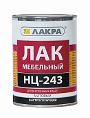 Лак НЦ-243 Лакра мебельный матовый 1,7 кг