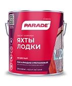 Лак яхтный Parade L20 Яхты & Лодки матовый 2,5 л